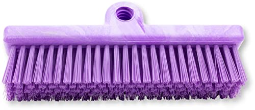 Image of SPARTA 40423EC68 Plastic Floor Scrub Brush, Wall Brush, Equipment Brush With Nonabsorbent Bristles For Industrial Kitchens, Hospitals, Commercial Cleaning, 10 Inches, Purple