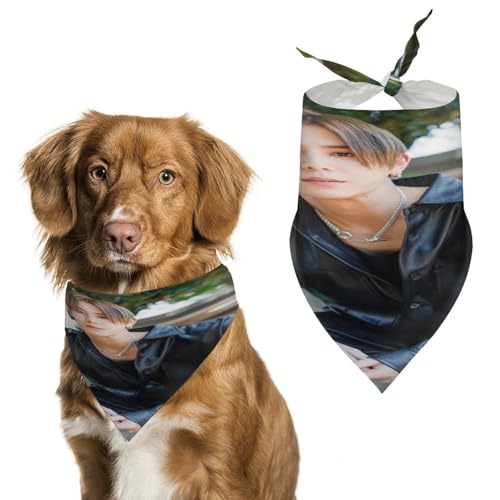 Hey! Say! JUMP 山田涼介ペットバンダナ 犬 猫 首巻き アクセサリー 小型犬用 中型犬用 イベント用 コスプレ 写真用 お出かけグッズ 誕生日 One Size