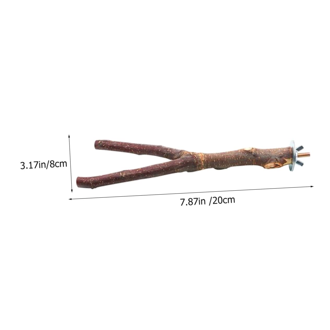 Sosoport 4Pcs Wooden Bird Perch Durable Parakeet Perch for Bird Cages Accessories for Parrots Cockatiels and Lovebirds Easy to Install and Entertain