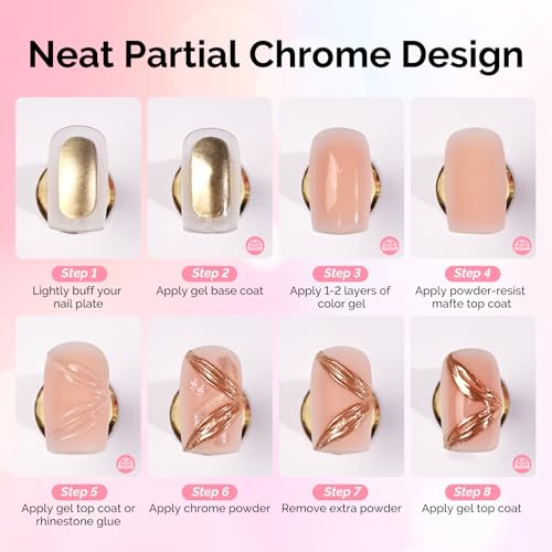 Image of MelodySusie Matte Gel Top Coat - 15ml Powder-Resist Formula, Long-Lasting UV Curable for Detail Chrome Powder Painting, DIY Nail Art, Salon-Grade Matte Finish