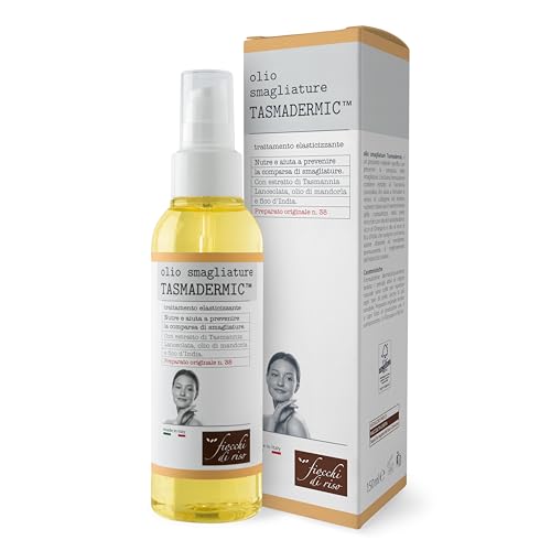 Fiocchi di Riso - Olio smagliature TASMADERMIC™ - 150ml - SMAGLIATURE - Nutre e aiuta a prevenire la comparsa di smagliature. Pack riciclato
