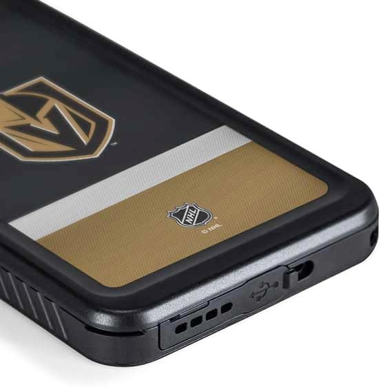Skinit Waterproof Phone Case Compatible with Galaxy S24 Plus - Officially Licensed NHL Vegas Golden Knights Jersey Design