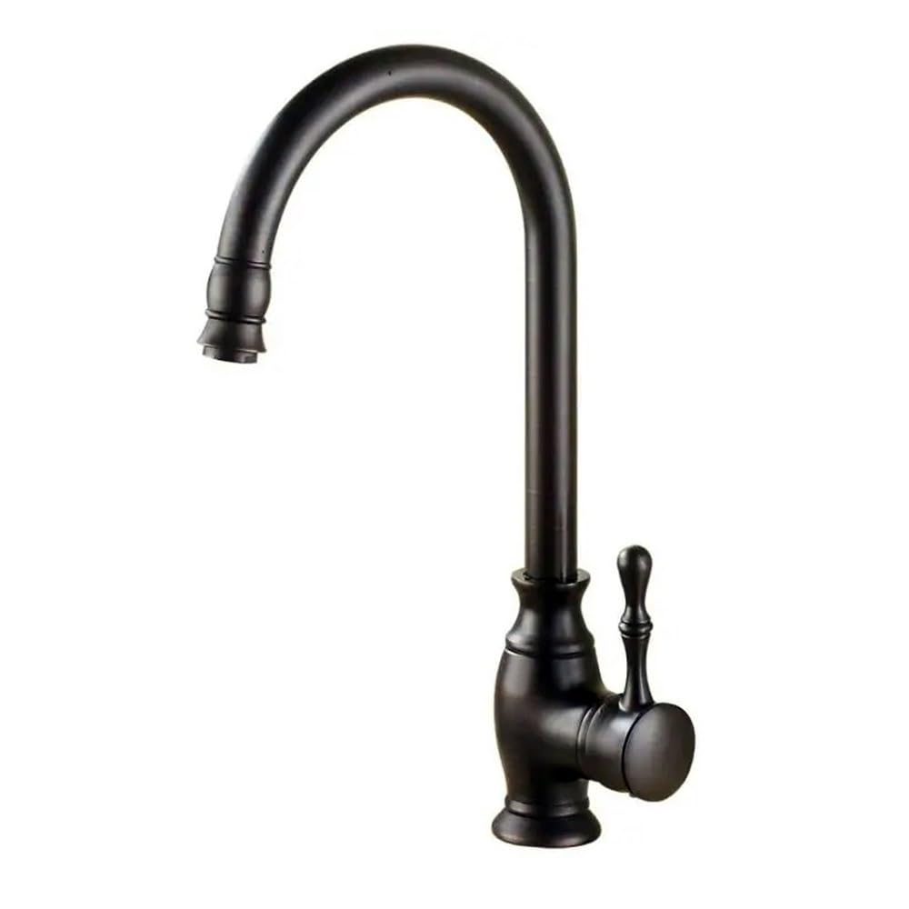 Kitchen Faucets Brass Deck Kitchen Sink Faucet Tall Rotate Spout Single Lever Hole Mixer Water Mixer Tap XT-104