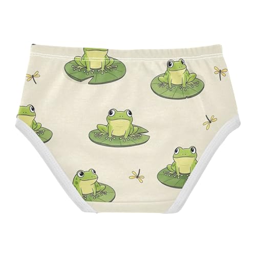 Cotton Toddlers Underwear Floral Cartoon Cartoon Green Frogs Summer Panties for Girl Animals Kids Briefs Undies 2t2