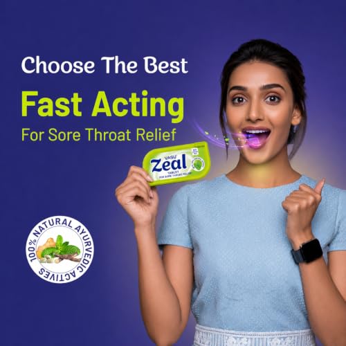 Image of VASU Zeal Ayurvedic Mouth Dissolving Tablet, 50 N | Cough Relief, Throat Soothing & Mouth Freshener