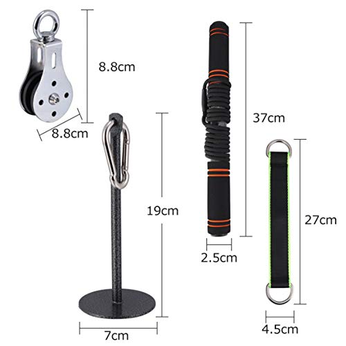 WINOMO Sistema de Polia de Academia, Treinamento de Força de Braço, Corda de Tríceps com Cabo de Car