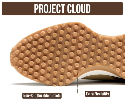 Image of Project Cloud Trendy Fashion Sneakers for Women 2026 - Memory Foam and Non-Slip Comfortable Casual Ladies Shoes for Womens Fashion Sneakers - Lightweight Lace-up Shoes (Lecco)