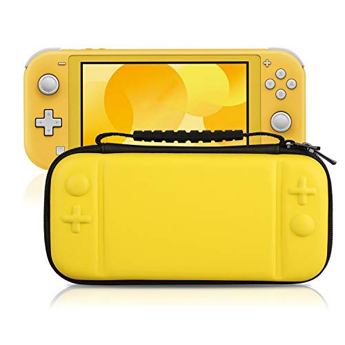 Preisvergleich Produktbild EEEKit Tragetasche Kompatibel mit Nintendo Switch Lite, tragbare Hartschalen-Reisetasche Schutzhülle für Nintendo Switch Lite-Konsole und Zubehör - Gelb