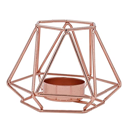 [Ampia applicazione] I portacandele in oro rosa sono adatti per candele a tazza, candele a LED e altre candele. Aggiungi fascino e bellezza al tuo spazio vitale, feste, matrimoni e altre occasioni speciali.
