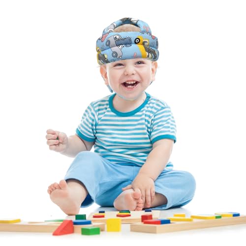 Image of Baby Head Protector Baby Helmet for Crawling Walking, No Bumps Safety Head Adjustable Protective Cap for Walking, Playing (Style 3)