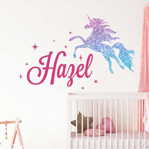 Vinilo Decorativo Unicornio Personalizable para Pared miniatura 1