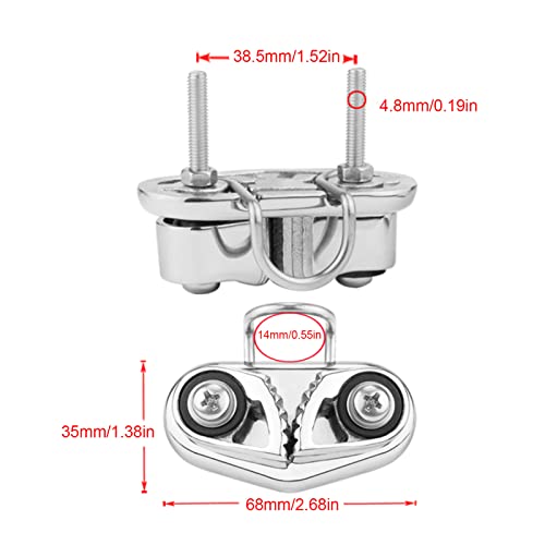 Nimomo Boat Cam Cleat, Kayak Cam Cleat with Wire Leading Ring - Image 2