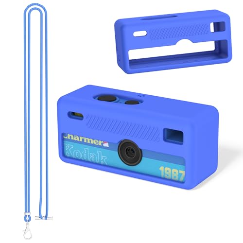 Funda silicona para Kodak CHARMERA cámara mini azul miniatura 1