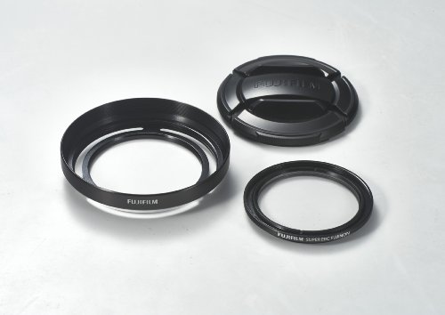 Fujifilm X20 Lens Hood and Filter Set (Black)