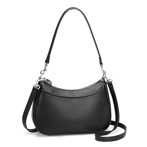 befen Anti Theft Genuine Leather Crossbody Bags for Women Black Shoulder Purses Designer Trendy Hobo...