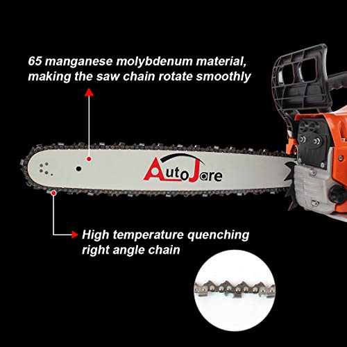 AUTOJARE New Gas Chainsaw,20'' Bar 52cc Gas Powered Chainsaw 2 Stroke Handed Petrol Gasoline Chain Saw for Cutting Wood