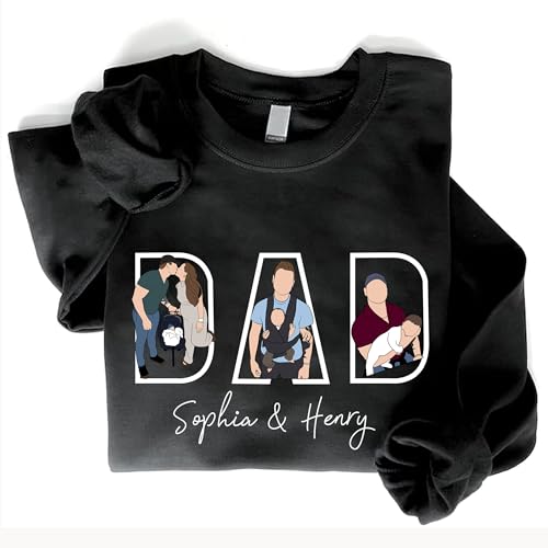 Chillever Personalized Dad Hoodies, Shirt, Sweatshirt With Custom Photo, Custom Dad Gifts, Father's Day 2025 13