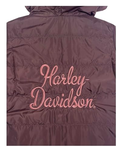 Harley-Davidson Girls' Bar & Shield Logo Channel Quilted Jacket – Purple2