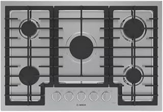 500 Series 30 in. Gas Cooktop in Stainless Steel with 5-Burners Including 16,000 BTU Burner