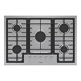 500 Series 30 in. Gas Cooktop in Stainless Steel with 5-Burners Including 16,000 BTU Burner