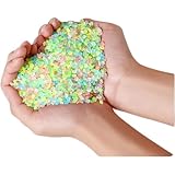 夜光砂 蓄光ストーン ミックスカラー 100g 4,000粒 7色入り 3〜5mm レジン DIY 手芸 クラフト デコレーション 夜光ビーズ NYANDELMO ND-0266-R02-MIX-100g