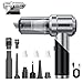 K&J Handstaubsauger Akku, 3-in-1 Faltbarer Handstaubsauger, 22000PA Auto Staubsauger Stark, 3-Gang Kabelloser Mini-Staubsauger für Auto, Küche, PC & Tierhaar Reinigung