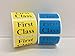 Blue 1-1/4x7/8 First Class Retail Mailing Stickers 500 Labels Per Roll