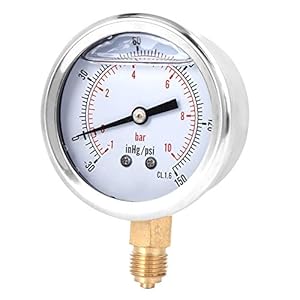 ZDETGU PGGZ604-10BAR Radial-Vakuum Manometer