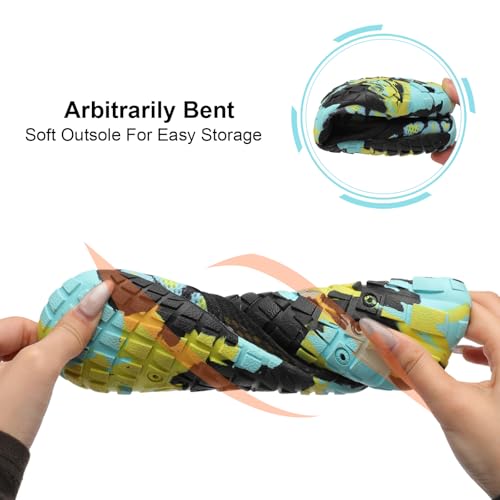 Image of L-RUN Barefoot Water Shoes Women Mens Aqua Sock Athletic Hiking Water Sports Shoes for Swim Beach Pool Sand Diving Walking