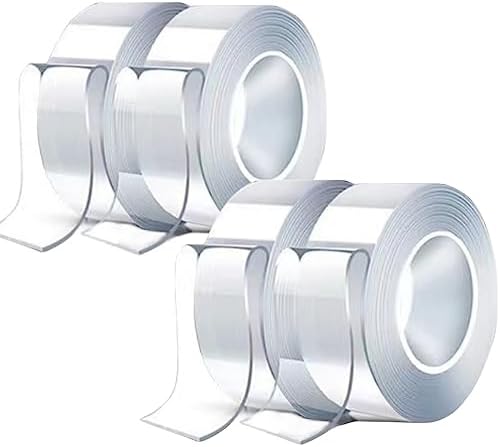 Nano Double Sided Mounting Tape - Heavy Duty 9.8ft Washable Strong Adhesive Wall Tape