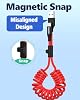 Cable AGVEE de 3 pies en espiral USB-A a Lightning [Certificado MFI] Carplay | Cargador rápido de 2.4A y transferencia de datos en auto para iPhone 14/13/12/11/XS/8/7/6/5, iPad, iPod 4