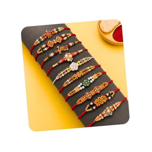 Image of FINEMOE Rakhi Set for Brother, Raksha Bandhan Gifts | Skin Friendly Adjustable Tie, Rakhdi Festival
