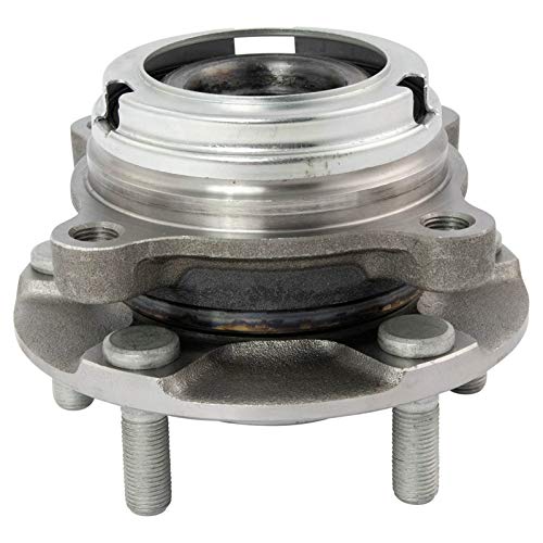 Image of TRQ 2 Piece Front Wheel Bearing & Hub Assembly Set with ABS Sensor Compatible with 2009-2021 Nissan GT-R