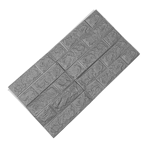 Holibanna Papel Pintado De Ladrillo 3d Fondo De Pantalla Extraíble Calcomanías Cubierta Pared Para Dormitorio Papel Tapiz Junta Calcomanía De Pared Texturizado Decoración Del Hogar Muro Grey