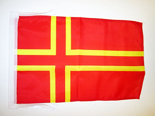 AZ FLAGDrapeau Normandie Croix de Saint Olaf Cordelettes, 45cm x 30cm