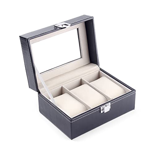 Boîte d'affichage de montres à bijoux YZCIS, cadeau idéal 3 pièces