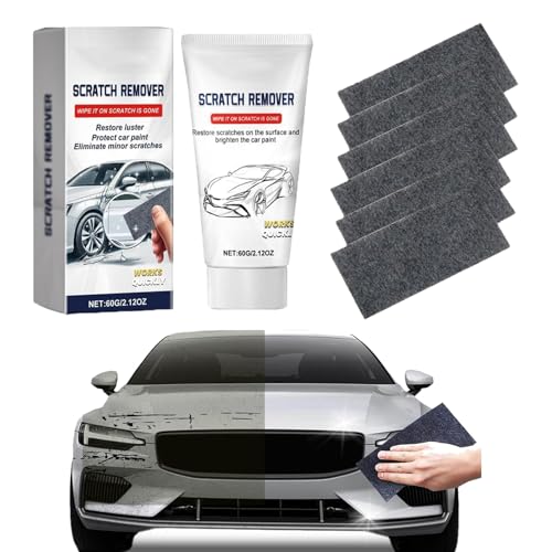 Sparkle Cloth Car Scratch Remover,Car Scratch Repair Paste,Nanosparkle Cloth for Car Scratches,Effective Combination and Use(1PC, 6 Sheets of Cloth)