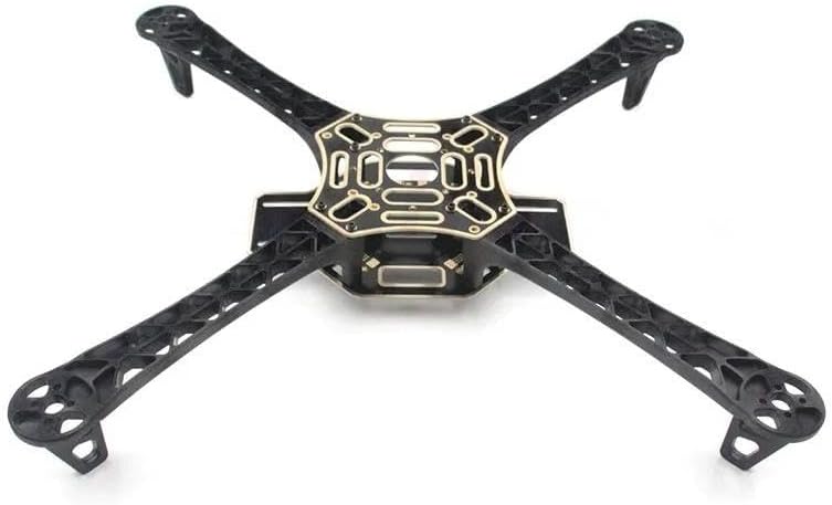 F450 Multi-Rotor Quad Copter Airframe with Landing Gear Multicopter Frame for F450 Quadcopter Drone RC DIY (Black 1Set)