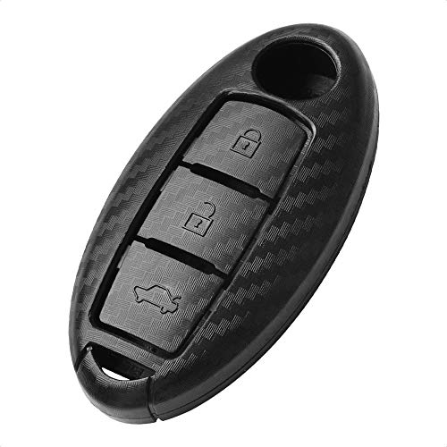 TANGSEN Key Fob Case Compatible with Infiniti EX35 EX37 FX35 FX37 FX45 FX50 Q70 QX70 QX50 for Nissan 370Z Armada Cube Juke Leaf Murano Pathfinder Quest Rogue Titan Versa 3 Button Keyless Entry Remote