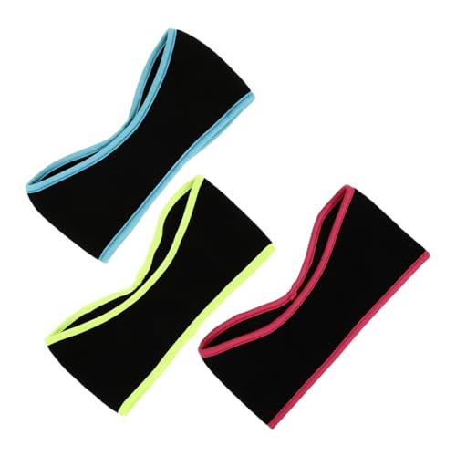 TENDYCOCO 3pcs Warm Headband Athletic Headband S Headbands Warm Stretch Headband Decorative Tape Working Out Headband Multi Headbands Headscarf Face Wash Hairband Riding Accessory Polyester