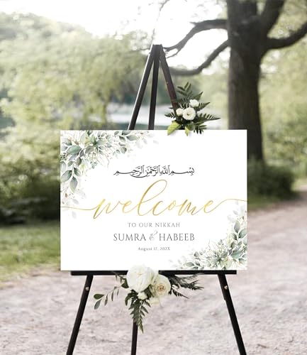 Nikkah Signs, Nikkah Ceremony Sign, Nikkah Welcome Sign, Nikkah Ceremony