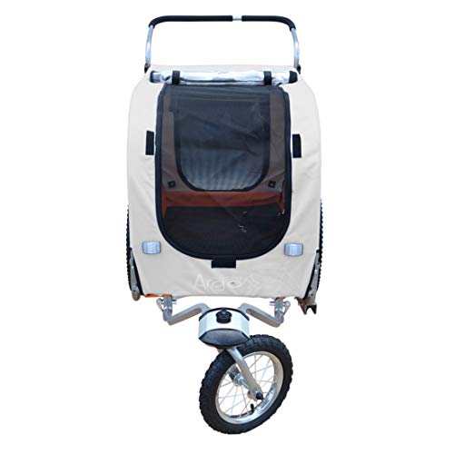 PAPILIOSHOP Argo – Klappbarer Hundeanhänger, Hundewagen und Fahrradanhänger für Hunde in S, M, L, Stabil und Belüftet, Ideal für Tiertransport und Outdoor-Aktivitäten (Tarnung small)