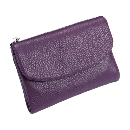 Unisex Pebble Leather Wallet, Small Wallets for Women, Women's Genuine Leather Coin Purse with Credit Card Holder, Coin Holder & Cash Slots, Genuine Leather Wallet for Women (#09)