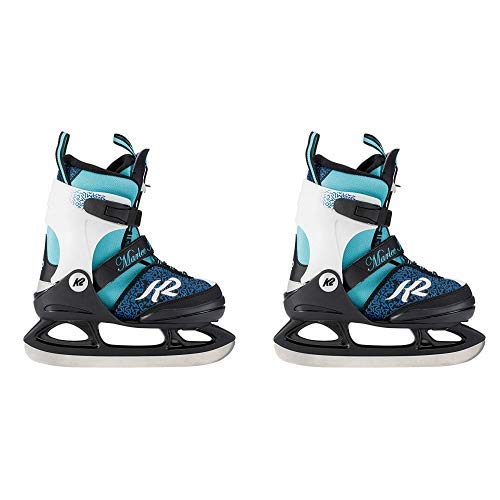 K2 Kinder Marlee Ice Schlittschuh - Schwarz-Blau-Hellblau - L (35-40 EU; 3-7 UK; 4-8 US) - 25C0020.1.1.L & K2 Mädchen Marlee Ice Schlittschuh Schwarz/Blau/Hellblau M/US 1-5/EU 32-37