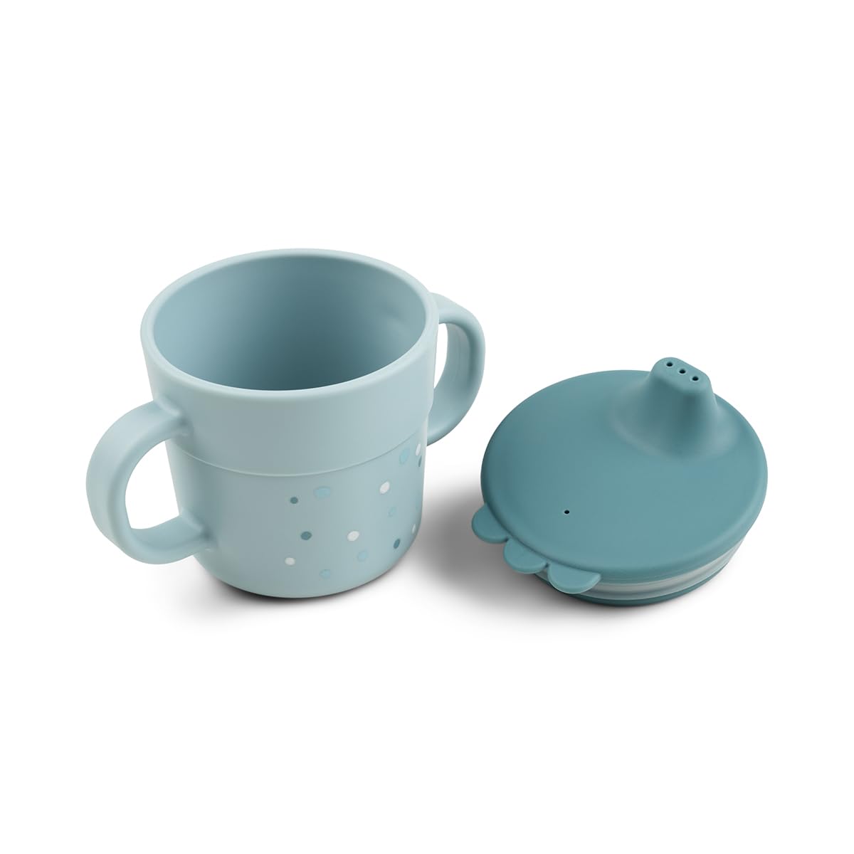 Donebydeer - Tazza Con Beccuccio - Happy Dots Verde - 100% PP Alimentare