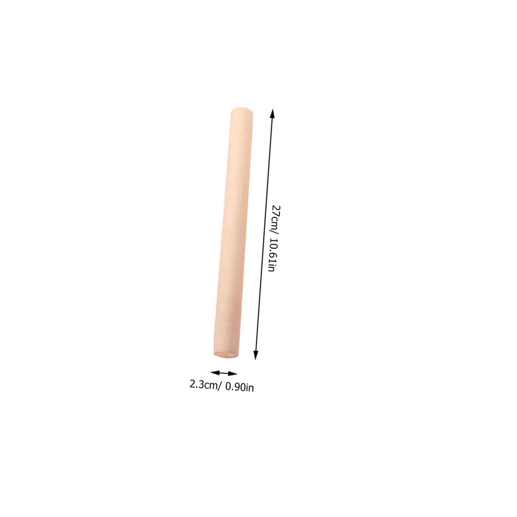 SUPVOX Rodillo de Madera para Extender Fondant y Amasar Masa, 30 CM, Set de 10 Piezas Antideslizantes, Utensilio para Repostería y Cocina Casera