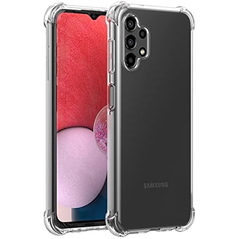 Cresee for Samsung Galaxy A13 4G Case, Crystal Clear Cover with Reinforced Corner Bumper Slim Fit Shockproof Flexible TPU Phone Case for Galaxy A13 4G, Transparent Cover