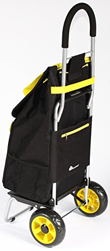 Image of dbest products Trolley Dolly Shopping Grocery Foldable Cart Storage Mom, Sunflower