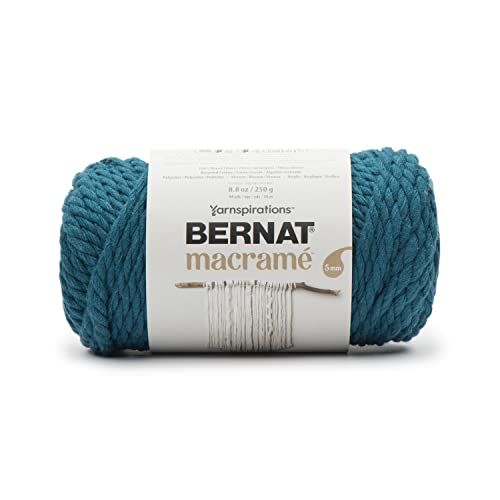 Bernat Macrame 250g - Teal, 250g/8.8oz
