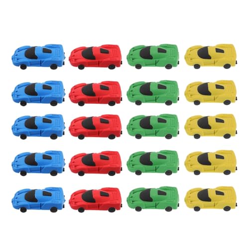 消しゴム 車 スーパーカー 8個/20個セット 可愛い 面白い 子供 キッズ 小学生 握りやすい 景品 ご褒美 賞品 記念品 教室 学校用品 プレゼント 男の子 女の子 (20個セット)